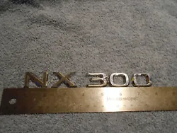 OEM LEXUS NX 300 TAILGATE/LIFTGATE EMBLEMS. NOT GOLD IN COLOR OR FINISH.