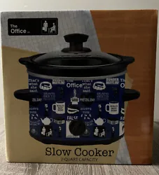 The Office 2 Quart Slow Cooker Crockpot NIB. Condition is New. Shipped with UPS. 3 heat settings. New in box never...