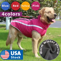 Waterproof Warm Winter Dog Coat Clothes Dog Padded Fleece Pet Vest Jacket Large. Feature: Waterproof Winter Dog Vest....
