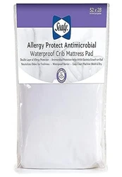 Sealy Waterproof Fitted Toddler Bed and Baby Crib Mattress Pad Cover Protector, Noiseless, Machine Washable and Dryer...