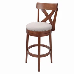 New Red Slat Back Wood Swivel Counter Stool Bar Height Sturdy Footrest Armless. Good chairs Swivel High quality and...