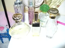 Lot 6 flacons de parfum vide.