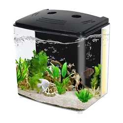 The water filtration system reduces the frequency of water changes, which makes it a good choice for aquarium beginners...