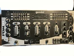 Elevate your DJ experience with this powerful GEMINI STEREO PREAMP 4 Channel MIXER PDM18. Designed for the serious DJ,...