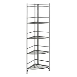 Simply swing out the sides and drop shelves into place. Features: Folding. Corner design. It will hold anything from...