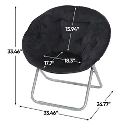 Update your bedroom or dorm with this soft and Faux Fur Saucer Chair. Super comfortable. Add a fun, cozy touch to dorm...