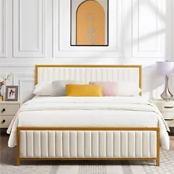 12 sturdy wooden slat supports provide firm support for your mattress. Make sure platform bed no shakes, squeaks and...