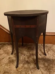 ANTIQUE BAILEY TABLES SIX LEG SIDE OR END TABLE / TABORET BEAUTIFULLY INLAID. Dont let this item slip away! We pride...