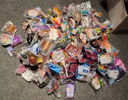 INCLUDING BK, WENDYS, TACO BELL AND MORE. MOST ARE FROM MCDONALDS. APROX 120 SEALED TOYS.