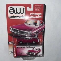 AW Auto World Vintage Muscle 1971 Dodge Dart Swinger Pink 1/64 Model Car.
