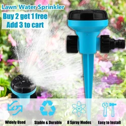 You will need extra connectors when connect multiple sprinklers in series to irrigate larger areas. 360° Rotating Lawn...