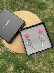 SugarFix Baublebar BACKSPIN bauble tennis Racquet Pickleball earrings RARE NEW.