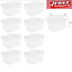 Get organized with the Sterilite Clear Storage Box line! The Sterilite 58 Quart Storage Box is ideal for a variety of...