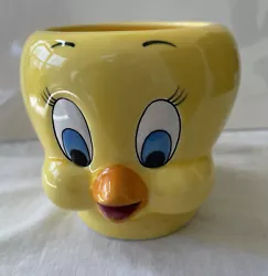 Vintage Tweety Bird Ceramic Figural Mug, Looney Tunes, Applause 1989.