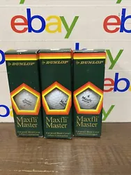 Dunlop Maxfli Master Golf Balls White USA Made New in Box 3 pack SET OF 9. BA5