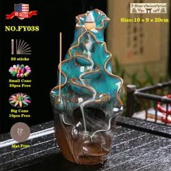 High Quality Ceramic Backflow Incense Burner Holder & Cones. These scented incense cones are specially made to work...