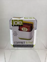 Joie Tea Storage Box, Holds 12 Tea Bags (Green).