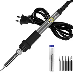 Product Description The electric soldering iron made of iron-plated tip and stainless steel,ensure the quality of the...