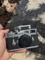 Leica M3 35mm Rangefinder Film Camera Double Stroke 1957 With MC Meter. Today I have a double stroke m3. It has some...
