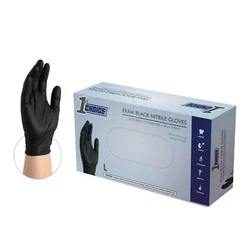 1st Choice black exam gloves provide tested lightweight barrier protection from most common and many specialty...