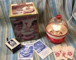 Very cool vintage working tested Sears catalog popcorn popper see all the photographs include extra hundred watt...