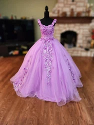 Size 0 Quinceanera dress - Lavender. Used only once for a Quinceanera. Very small tear on the bottom which is not...