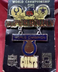 Whether youre a fan of the Colts, Cowboys, or just a sports enthusiast, this pin is a unique addition to your...