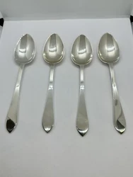 Tiffany & Co Faneuil Teaspoon Silverware Set Of 4 925 Sterling Silver. • Teaspoons measure 5.75” in length. •...