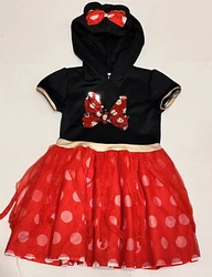In excellent used condition. No signs of wear. A line/ TuTu style dress. Made with polyester and spandex materials....