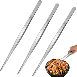 3 Pcs 12-Inch Tweezers Tongs, Kitchen Tweezer Tongs, Extra-Long Tongs, Long Food