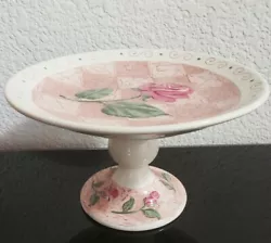 Papel Giftware Once Upon A Rose Pedestal Cake Plate/Stand / Catch All by Dagong Wei.