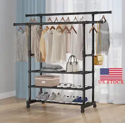 This Clothes Rack is made of high-quality material, which is strong in bearing capacity, stable and durable, waterproof...
