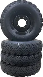 Replaces both 10x16.5 or 12x16.5 tire sizes. NEW 4-Tires and Wheels skid-steer snow tires mounted and ready (4-Tires...