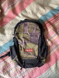 Supreme Tree camo book bag - Green - F/W 12. Such a cool piece - has not been used in years.