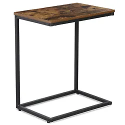 Multifunctional Use: This side table can be used as living room end table, couch table, sofa side table, chairside...