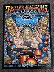 TAYLOR HAWKINS EMEK Tribute Concert Poster 9/27 Los Angeles Forum Foo Fighters. Show edition398/1350NMProper shipping,...