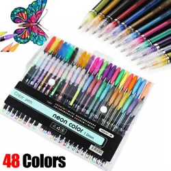 Best way to add a pop of color to your artistic creations. COLORED GEL PEN WITH 40% MORE INK: colored pens have thicker...
