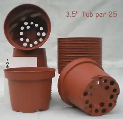 These sturdy pots are a size that is hard to find. They are handy for plants that are better suited to small pots such...