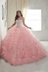 Quinceanera Collection Pink Strapless Gown Style 26845 Size 2.  Was used at our shop as a rental. Ordered specifically...