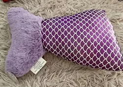 Mermaid Tail Metallic Fuzzy Purple Pillow NWT. Extremely Cute, lightweight pillow. Fuzzy plush Fin, an vibrant purple...