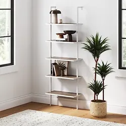 It features easy-to-assemble design you can mount to any wall. Stable bookshelves can carry 50 lbs. per shelf. Laminate...