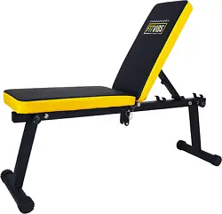 Heavy Duty Adjustable and Foldable Utility Weight Bench for Upright, Incline, Decline, and Flat Exercise. Adjustable -...