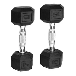 The CAP barbell coated hex dumbbells feature steel, diamond knurled handles with protective coating providing...