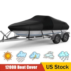 DURABLE THICKENED FABRIC: Thickened 3 layers protection: our bass boat cover is made of 1200D polyester in the middle...