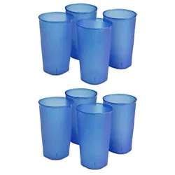 The Set of Four 20 Ounce Tumblers features a stylish, contemporary, tight-nesting design with a tapered shape for a...