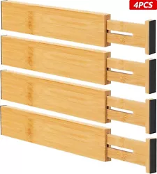 Keep your drawers neat and tidy: these bamboo drawer dividers will help you organise your belongings and turn your...