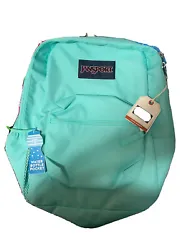 JANSPORT Cross Town Backpack Tropical Teal 1550 Cubic Inches Water Holder.