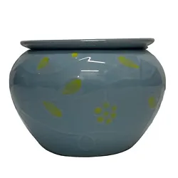 2 piece self watering African Violet pot in a light blue glaze. • 5