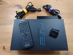 Includes:  - PlayStation 2 console (Tested and working) with network adapter - DVD remote - AV cable - Power Cord