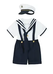 SAILOR Jacket. Your little boy will stand out from the crowd on this smart suit. TUXEDO SHIRT,SCARF. 5 Piece TAIL...